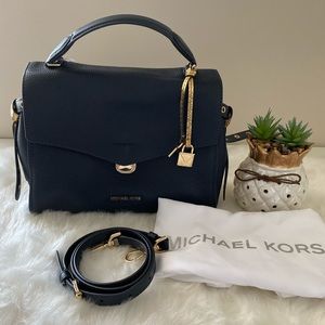 Michael Kors Admiral Md Th Satchel Leather